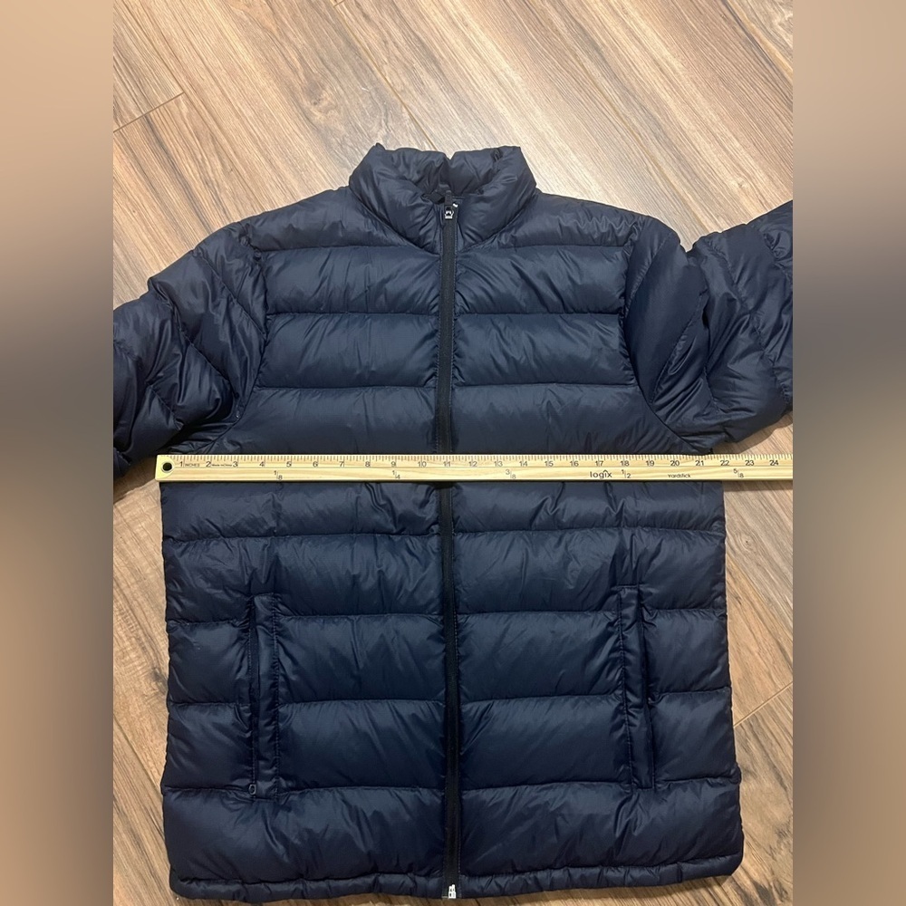 Abercrombie & Fitch Packable Down Puffer Jacket Unisex M Navy Water-Resistant - Picture 11 of 11
